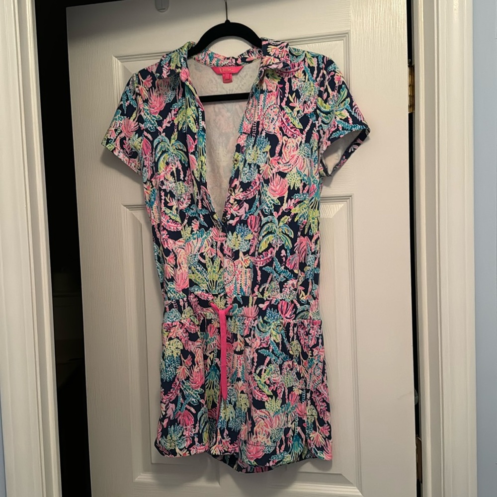 Lilly Pulitzer Multicolor Floral Jumpsuit Like New S